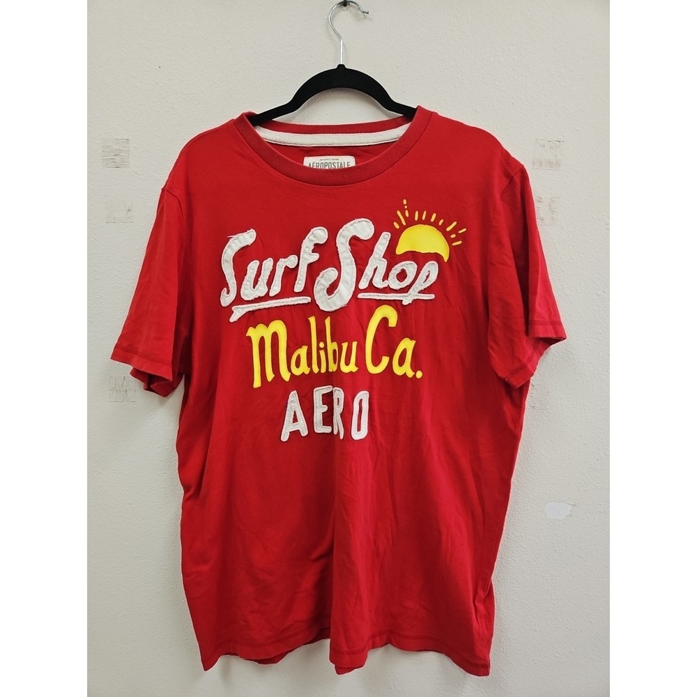 Vintage Y2K AEROPOSTALE Surf Shop MALIBU T-Shirt  Size Adult XL Runs Small